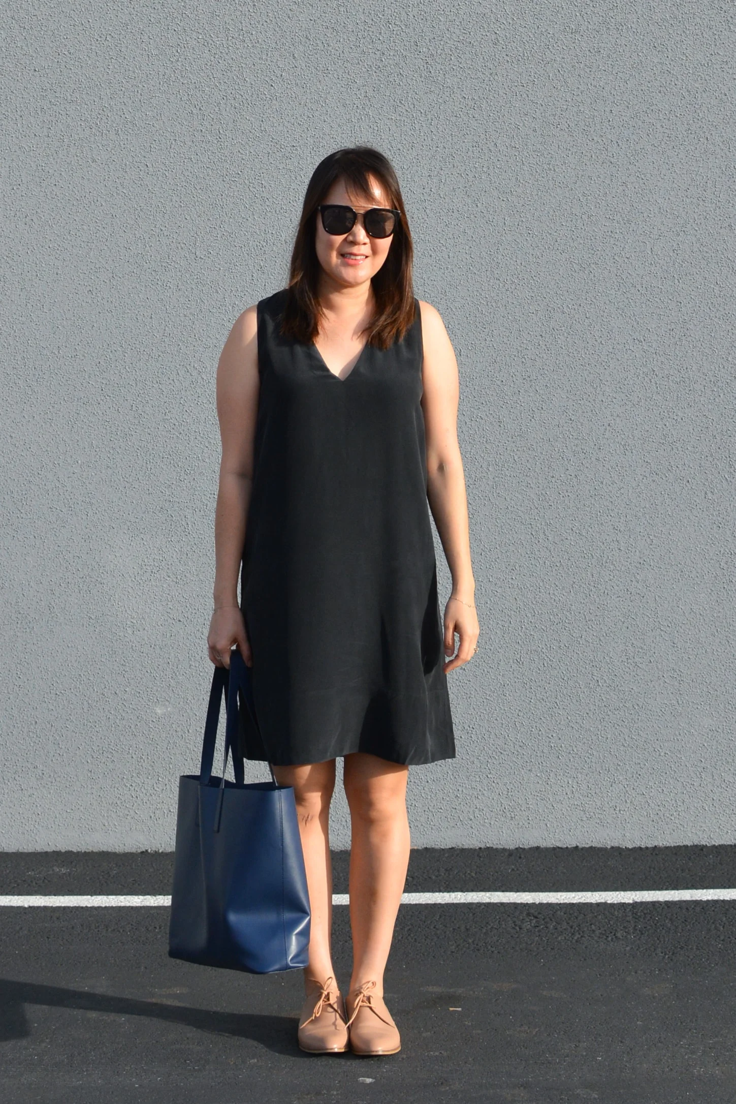 Everlane silk top slip dress